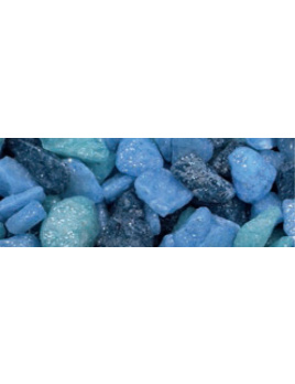 SF Deco Gravel Mix Blue 1 kg - modrý mix štrk do akvária