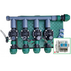 Zavlažovacia sústava uzla vodného zdroja bez filtrácie s X2-CORE riadiacou jednotkou